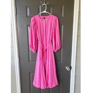 NWT Ann Taylor Light Pink Long Sleeve Midi Summer Dress Size 4